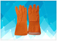 Bad-Menge - gezeichnete nicht pulverisierte Latex-Handschuhe, orange Farblatex-Prüfungs-Handschuhe fournisseur