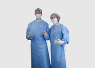 Materielles chirurgisches Kleiderblaues Wegwerfabbaubares SMSs mit Bindungen auf Hals/Taille fournisseur