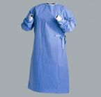 Bakterielle blaue sterile chirurgische Antikleider, Stoff-chirurgische Kleider mit 4 Taillen-Gurten fournisseur