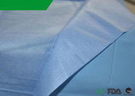 Pp. flaches Drap bedeckt Polypropylen-Bett-Abdeckung Wegwerf-40&quot;“ blaue Farbe X48 fournisseur