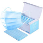 Blau-nicht gesponnene Wegwerfgesichtsmaske 3 Falten-Schutz-Antivirus-Gesichtsmaske fournisseur