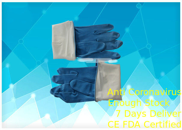 Nahtloses medizinisches Handschuh-volles Finger-Wegwerfdurchbohren-beständige NO-toxische Substanz fournisseur