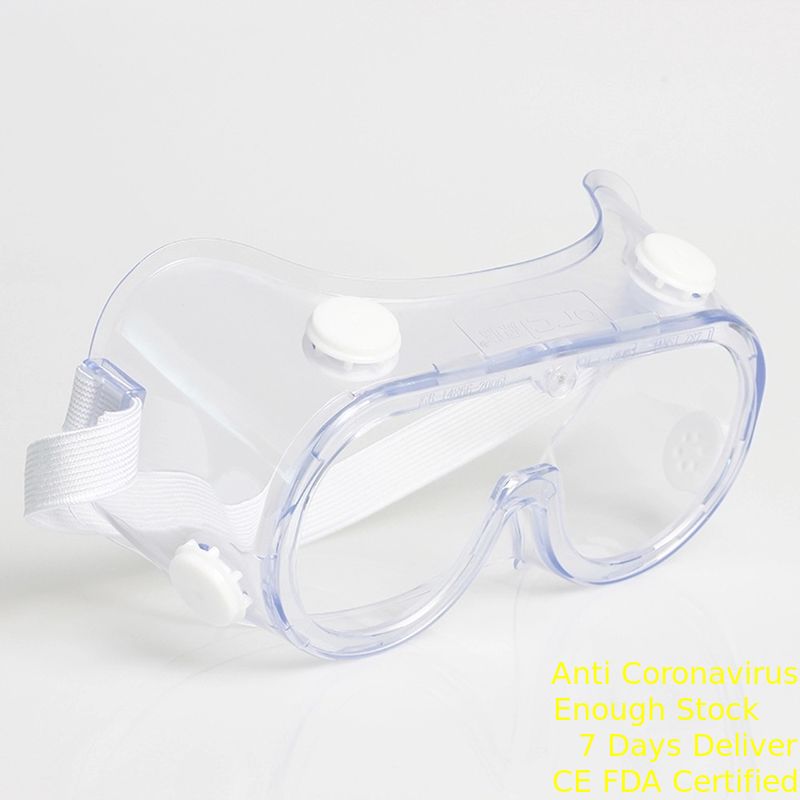 Wegwerfchirurgie-Sicherheitsgläser PVC-PC materielle transparente Farbe für Krankenhaus fournisseur
