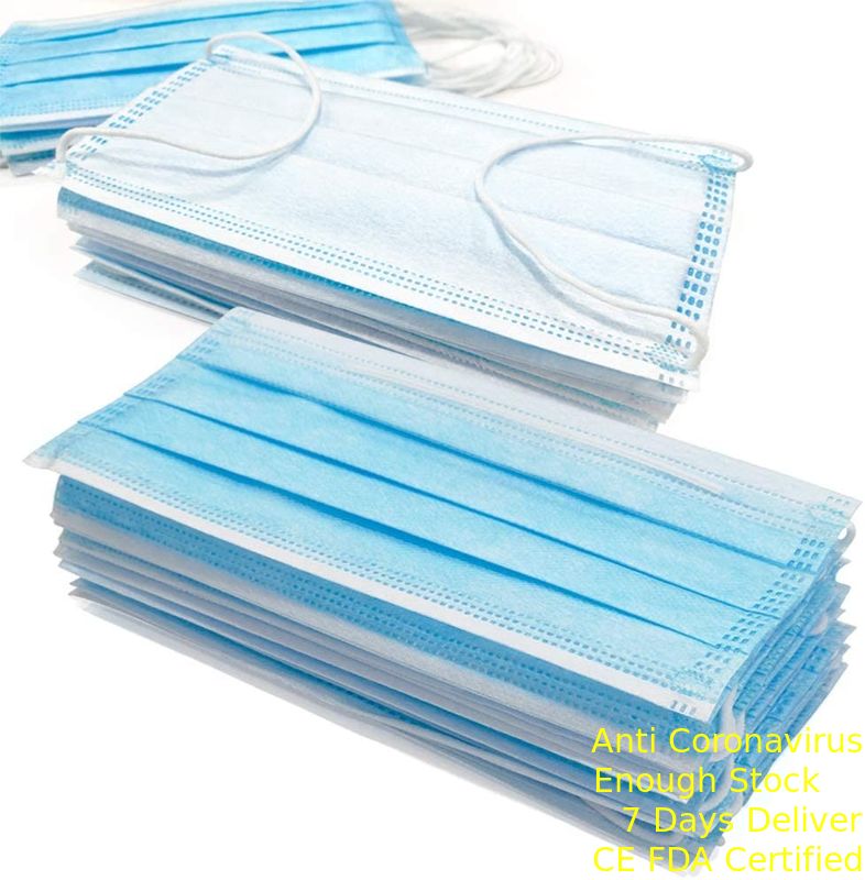 Blaue Wegwerfgesichtsmaske-Haut freundlich für Filter-Blütenstaub/Staub fournisseur
